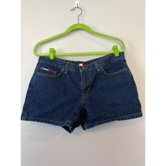 Tommy Hilfiger Y2K Denim Mom‎ Jean Kelly Short Womens/Juniors Size 11 - Picture 1 of 8